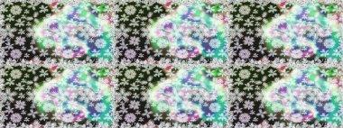 Moda baskısı. Dekorasyon ve tasarım için güzel bir desen. Çiçeğin suluboya çizimlerinin mükemmel deseni. Suluboya desensiz çiçek buketi. Ayarlanmış.