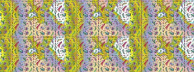 Gömlek baskısı için çiçek boyası. Renkli çiçekler. Çiçek eskiz kalıbı geçmişi.