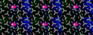 Kar taneleri tasarımı. Son moda kar taneleri ve elementler onun kartlarını gösteriyor. Retro tarzı doku, soyut kış elementleri. Süper tasarım posteri, kapak, siyah, mavi ve yeşil renkli kart tasarımı.