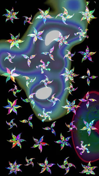 Raster çiçek izi. Çiçekli siyah eskiz deseni. Klasik taslak çizimi.