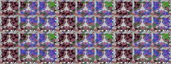 Raster Çiçek İllüstrasyonu 'nun şirin tekstili. Kahverengi renklerde etnik çiçeklerle kusursuz bir desen..