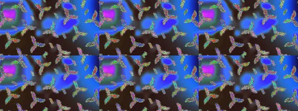 Güzel soyut kar taneleri raster tasarımı. Yeni yıl kar tanesi. Düz kar karalama ikonları, kar taneleri silueti mavi, kahverengi ve menekşe rengi Noel afişi, kartlar.