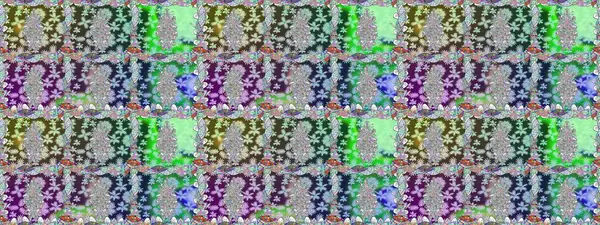 Raster illüstrasyonu. Yaprak ve çiçeklerin suluboya resmi, tarafsız renklerde kusursuz desen. Tarafsız renklerde bahar çiçekleri..