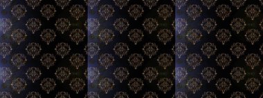 Soyut etnik raster kusursuz desen. Kabile sanatı boho baskısı, klasik çiçek arkaplanı. Arkaplan dokusu, duvar kağıdı, çiçek teması siyah, gri ve kahverengi.