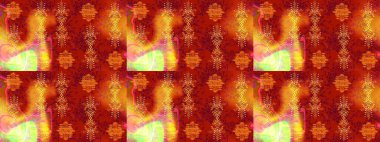 Raster illüstrasyonu. Noel stili. Kırmızı, turuncu ve sarı renkte kar taneleri.