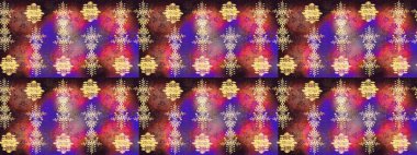 Sanat terapisi tarzı zen çizim için Contour kahverengi, mor ve pembe mandala şeklinde kar taneleri. El çizimi, dövme stili, kumaş tasarımı ve Raster illüstrasyonunda kartlar..