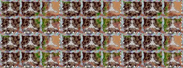 Kahverengi renklerde güzel çiçekler, suluboya desenli, duvar kağıdı, kart ya da kumaş için fayanslı. Raster..