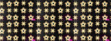 Kar tanesi süs desen. Snowflakes desen. Kar taneleri arka plan. Arka plan üzerinde izole soyut kar taneleri ile düz tasarım. Raster illüstrasyon.