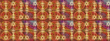 Soyut mandala ya da tuhaf kar tanesi çizgisi sanat tasarımı. Raster illüstrasyonu. Renkli arka planda izole tatlı kar taneleri.