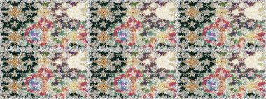 Güzel kumaş deseni. Güzel suluboya çiçek buketi pürüzsüz desen.