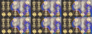 Düz dizayn. Raster illüstrasyonu. Renkli arka planda güzel kar taneleri. Kar Tanesi simgesi, izole.