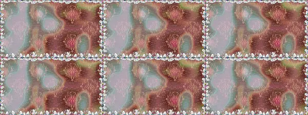 Suluboya kusursuz desen. Çiçek izi. Suluboya tarzında gri renkte çiçekler.