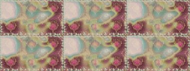 Raster illüstrasyonu. Tomurcukları çiçek olan sevimli bir çiçek deseni. Kumaş, tekstil, duvar kağıdı baskısı için. Kusursuz bir geçmişi var. Raster. Antika retro tarzı.