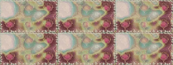 Raster illüstrasyonu. Tomurcukları çiçek olan sevimli bir çiçek deseni. Kumaş, tekstil, duvar kağıdı baskısı için. Kusursuz bir geçmişi var. Raster. Antika retro tarzı.