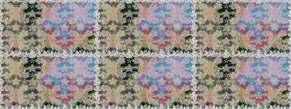 Bir sürü nötr ve soyut çiçekli tropikal desenler. Varicoloneutral raster pürüzsüz illüstrasyon. Küçük çiçekte sevimli çiçek deseni var..