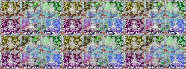 Renkli Bahar Temalı Kusursuz Arkaplan. Raster Şirin kumaş deseni. Düz Çiçek Elementleri Tasarımı. Kusursuz bağbozumu.