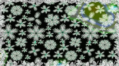 Siyah renkli şirin tekstil. Çiçek arkaplan. Renkli, pürüzsüz desen. Çiçek duvar kâğıdı. Raster illüstrasyonu.