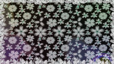 Raster illüstrasyonunda kusursuz çiçek deseni. Gri renkli çiçekler.