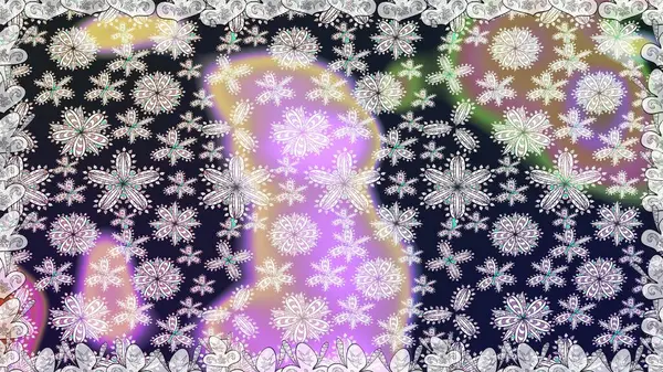 Çiçekli karalama şeklinde Raster çiçek deseni. Gri renkli çiçekler. Nazik, narin çiçek arkaplanı.