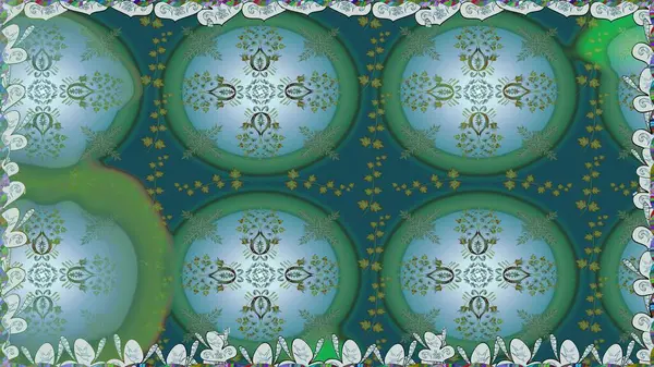 Pürüzsüz desenli, mavi renkli parlak çiçekli halı..