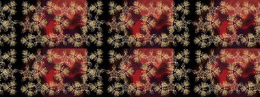 Elle çizilmiş. Doodle çiçekler ve dalları, otlar ve çiçekler. Güzel kumaş deseni. Raster illüstrasyon.