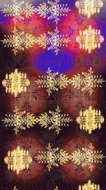 Raster illüstrasyonu. Raster kar tanesi ikonu. Düz dizayn. Renkli arka planda kar taneleri. Kar Tanesi simgesi, izole.