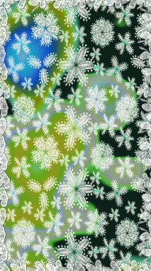 Raster illüstrasyonu. Tarafsız renklerde çiçekler. Küçük çiçekte sevimli çiçek deseni var..