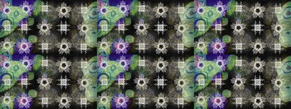 Gri, yeşil ve nötr renklerde kristal kar tanesi. Raster illüstrasyonu.