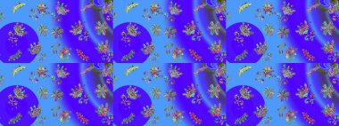 Mor, mavi ve yeşil renklerde izole suluboya kar taneleri. Kışın sembolü. Güzel dekorasyon. Raster çizimi kar taneleri.