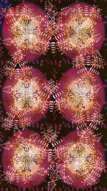 Grafiksel element dekorasyonu. Sembol kışı, donmuş, Noel, yeni yıl tatili. Düz dizayn. Kar Tanesi Mozaik ikonu. Raster illüstrasyonu. Siluet kar tanesi tabelası izole edilmiş kırmızı, kahverengi ve bej renkler