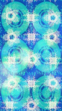 Yeni yıl kar tanesi. Düz kar karalama ikonları, yılbaşı afişi için kar taneleri silueti, kartlar. Mavi, nötr ve beyaz renkler üzerine şirin soyut kar taneleri raster tasarımı.