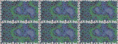 Kumaş, kağıt, ambalaj kâğıdı ve duvar kağıdı tasarımı için güzel bir arka plan. Raster illüstrasyonu. Renkli kelebeklerin kusursuz arka planı.