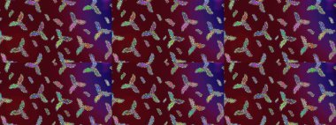 Son moda kar taneleri ve elementler onun kartlarını gösteriyor. Retro tarzı doku, soyut kış elementleri. Muhteşem tasarım posteri, kapak tasarımı, kahverengi, mor ve mavi renkli kart tasarımı. Kar taneleri tasarımı.