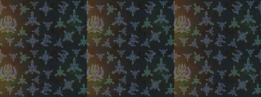 Raster illüstrasyonu. Tekstil veya kitap kapakları, imalat, duvar kağıtları, baskı, hediye paketi ve yapıştırma kitabı için çiçek eskizi geçmişi. Küçük ölçekli çiçeklerdeki basit sevimli desen.