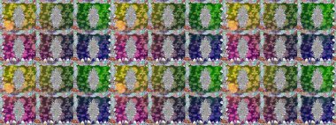 Tekstil, kumaş, kapaklar, duvar kağıtları, baskı, naylon, yapıştırma, örgü, dekupaj için çiçeksiz arkaplan. Küçük yeşil çiçeklerle oldukça kaliteli besin torbası deseni.