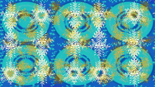 Modern soyut tasarım posteri, kapak, mavi, nötr ve yeşil renkli kart tasarımı. Retro tarzı, kış elementleri. Son moda kar taneleri ve elementler onun kartlarını gösteriyor. Kar taneleri tasarımı.