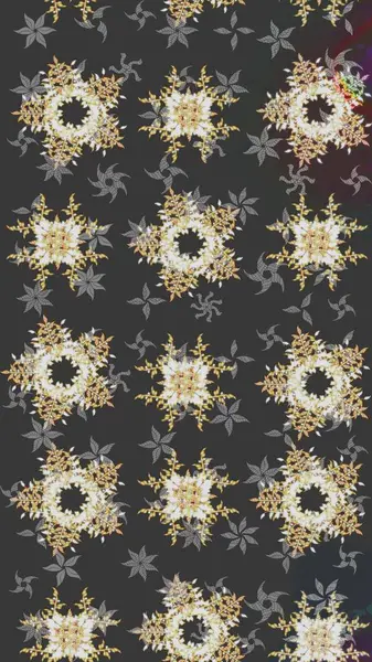 Raster. Eski usul. Kumaş, tekstil, duvar kağıdı baskısı için. Raster illüstrasyonu. Eskiz geçmişi. Tomurcukları çiçekli sevimli çiçek deseni..