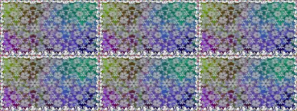 Raster illüstrasyonu. Suluboya, elle çizilmiş. Gri yapraklı yabani çiçekler. Kusursuz arkaplan deseni.