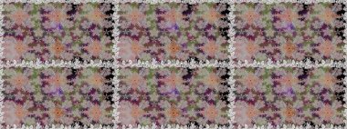 Gri renkli çiçekler. Çiçekli karalama şeklinde Raster çiçek deseni. Yumuşak, bahar çiçekli arka plan.