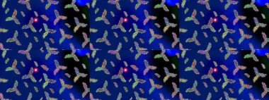 Kış arka plan. Noel kar taneleri ile arka plan. Raster Noel renkli arka plan ile sevimli kar tanesi. Raster illüstrasyon.