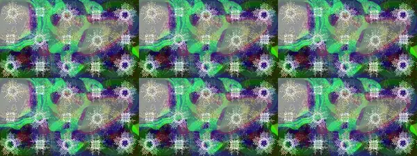 Süslü raster dekorasyonu. Barok tarzında duvar kâğıdı tasarımı için eskiz şablonu arka planı. Tarafsız, gri ve yeşil renklerde altın desenli altın elementler.