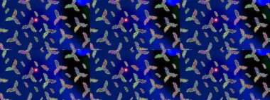 Kış arka plan. Noel kar taneleri ile arka plan. Raster Noel renkli arka plan ile sevimli kar tanesi. Raster illüstrasyon.