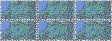 Background for Fabric, Textile, Print and Invitation. Beauty in Nature. Raster illustration. Seamless pattern with Flying Butterflies in Watercolor Style.