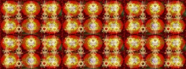 Kış Noel 'inde kar bembeyaz kristal element. Raster. Kar Tanesi raster simgesi arka plan kırmızı, kahverengi ve sarı renk. Xmas Frost kar taneleri izole edilmiş siluet sembolü. Meteoroloji buz koleksiyonu.