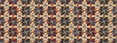 Sevimli, pürüzsüz desenli, küçük çiçekli, klasik tarzda. Moda arka planında parlak buketler. Kumaş, duvar kağıdı ve kağıt üzerine baskı yapmak için gelişen arka plan. Raster illüstrasyonu.