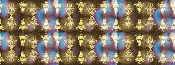 Kahverengi renkli çiçekler. Raster illüstrasyonunda kusursuz çiçek deseni.