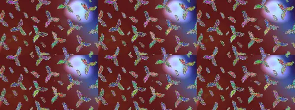 Raster illüstrasyonu. Kar taneleri arka planda. Kar tanesi süsleme deseni. Arkaplanda soyut kar taneleri olan düz tasarım. Kar taneleri deseni.