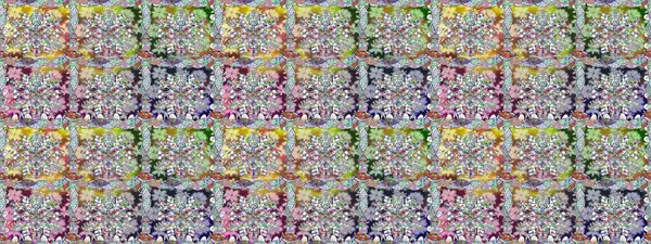 Tarafsız renklerde çiçekler. Çiçeklerle kusursuz desen. El çizimi. Suluboya çizimi.