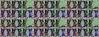 Raster illüstrasyonu. Çiçek deseni. Çiçeksiz arka plan. Şatafatlı bahar bahçesi dokusu.