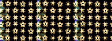 Siyah, sarı ve kahverengi renkler üzerine illüstrasyon. Kışın sembolü, mutlu noeller, mutlu yeni yıl kutlaması Raster illüstrasyonu. Basit bir kar tanesi. Soyut duvar kağıdı, ambalaj dekorasyonu.